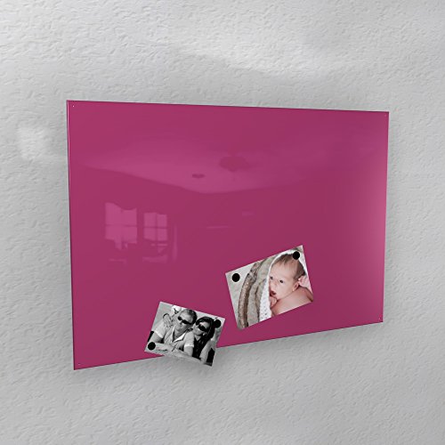 Magnetwand - pink/rosa glänzend RAL 4010 telemagenta hochglanz - 4 verschiedene Größen verfügbar: 40 x 60 cm ; 50 x 80 cm ; 60 x 90 cm ; 50 x 110 cm (60 x 90 cm)