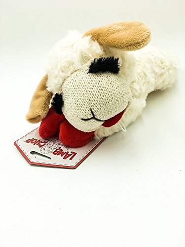 MULTIPET (3 Pack) INTERNATIONAL Lamb Chop Plush Squeaky Dog Toy 6 inch