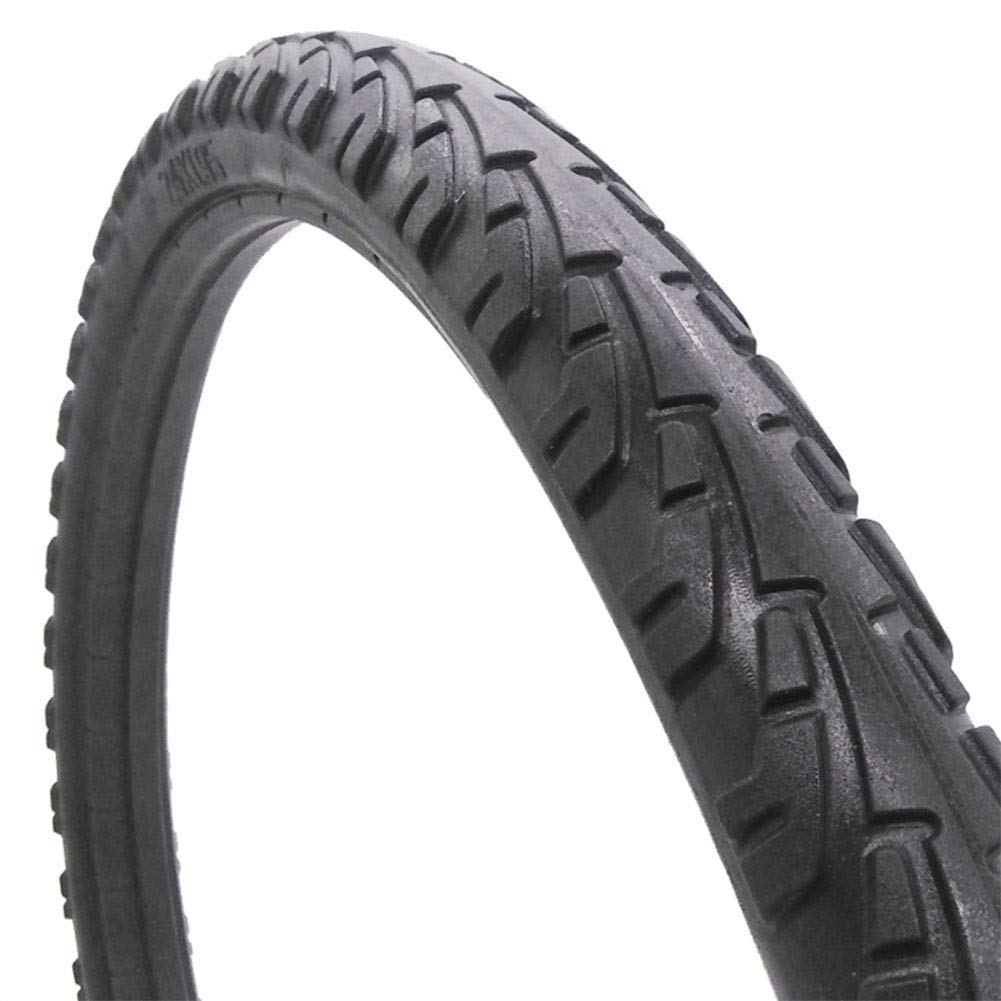Schwarz MTB Reifen 26×1,95 Zoll, 26 Zoll Fahrrad Reifen MTB Mountain City Bike Tire, Vollgummireifen, Schwarz