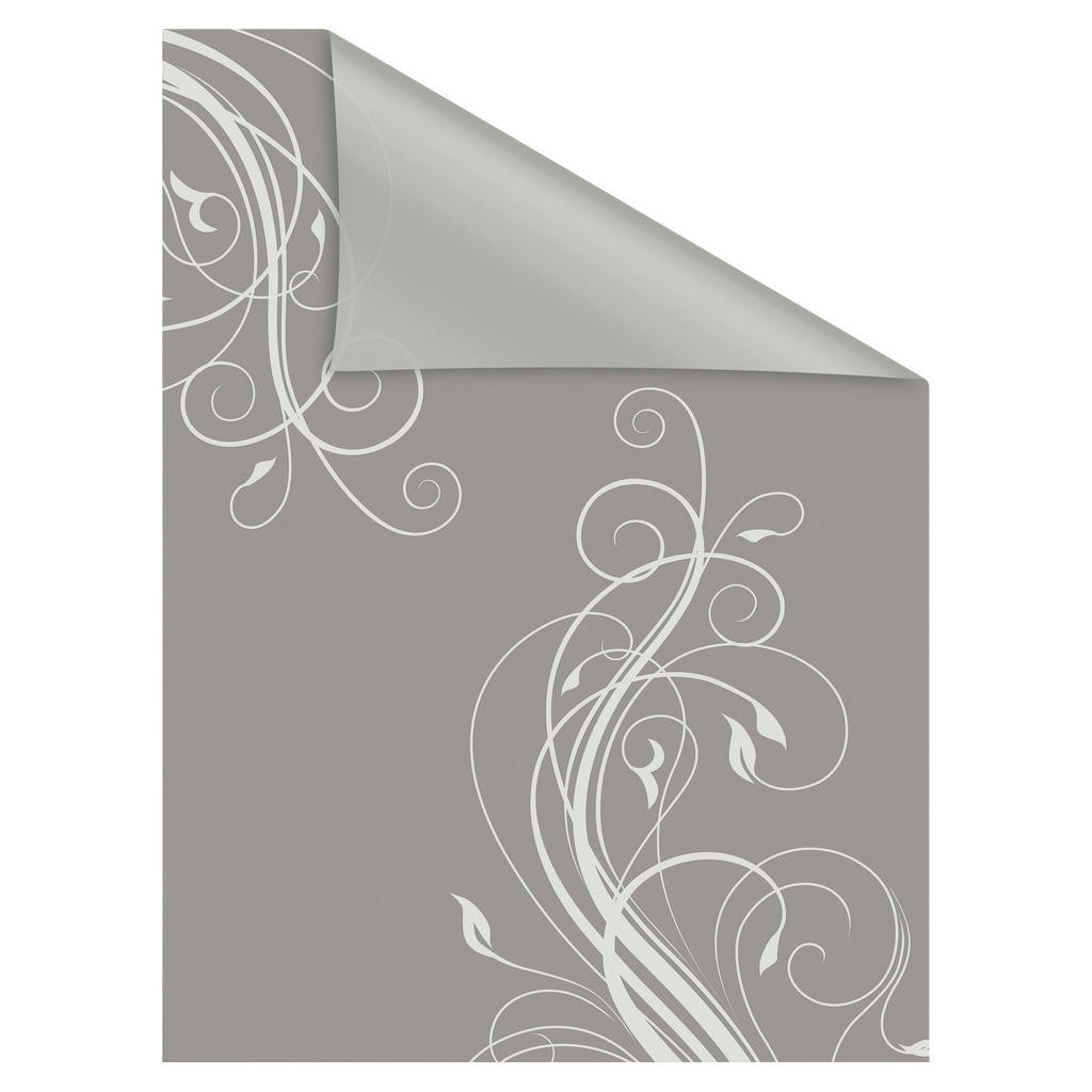 LICHTBLICK Fensterfolie Floral grau weiß B/L: ca. 50x100 cm 3
