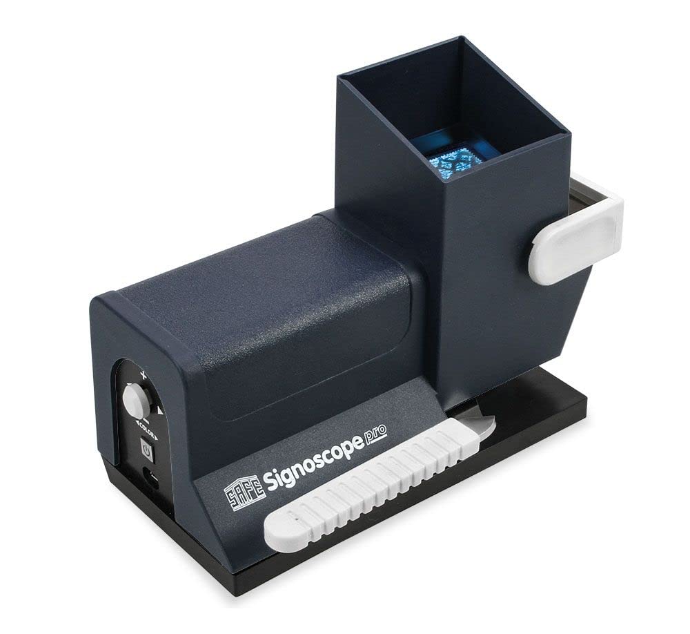 SAFE 9901 Signoscope PRO Optisch-elektronischer Wasserzeichenfinder und Prüfgerät | Die neue Generation - für stark verbesserte Ergebnisse!