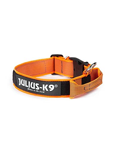 Julius K9 Halskette mit Henkel 40 mm orange 1 Stück 250 g