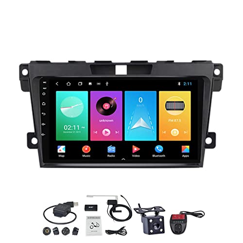 Android 11 Autoradio Stereo für Mazda CX-7 CX7 2008-2015, 9 Zoll Auto Radio Touch Display mit Wireless Carplay Android Auto/Bluetooth/FM RDS/DSP/Lenkradsteuerung/GPS + Rückfahrkamera ( Size : M100S )