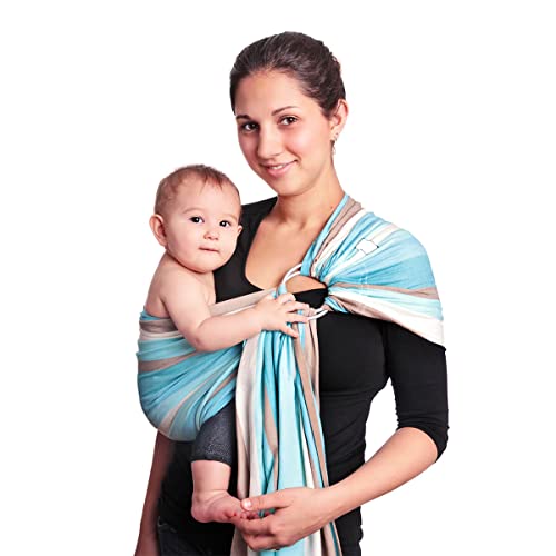 HOPPEDIZ Klassik Ring-Sling "mit Streifen" Panama