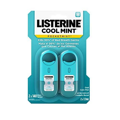 Listerine Cool Mint Pocketmist – Spender für frischen Atem, 2 Stück