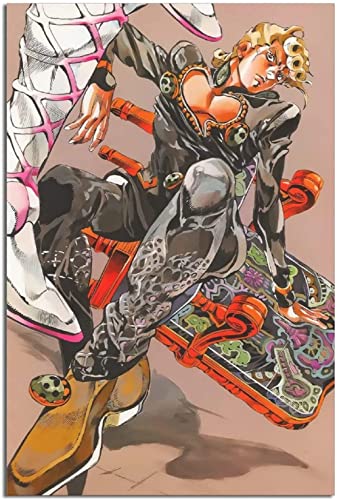 RuiChuangKeJi Posterbild 70 x 90 cm, Rahmenlos, JoJo's Bizarre Adventure, Japanisches Manga-Poster, Zuhause, Schlafzimmer, Dekoration, Poster, Geschenk, Wandmalerei, Poster