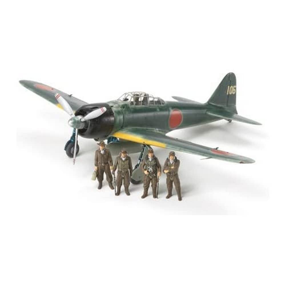 TAMIYA TAM61108 - 0.075 Mitsubishi A6M3/3a Zero Fighter PE Flugzeug - Plastikbausatz - Modellbau - originalgetreue Nachbildung - detaillierter Bausatz - Basteln - Hobby - Zusammenbauen