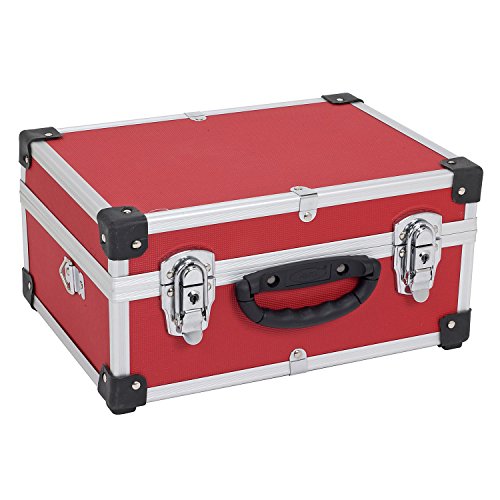 PRM10106R Alukoffer Aluminiumkiste Werkzeugkiste Lagerbox Leergewicht 2600g VARO Farbe rot