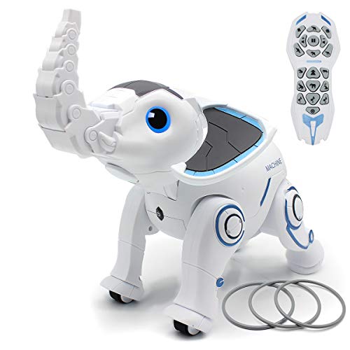 Mostop Roboter Spielzeug Fernbedienung Elefant RC Programmierung Interaktiver Roboter Sprachsteuerung Intelligentes Elektronisches Spielzeug Gehen Tanzen Für Jungen Mädchen