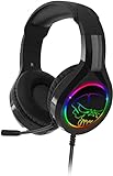 SPIRIT OF GAMER - PRO-H8 - Audio Pro Gamer Headset - Simultanleder - Flexibles Mikrofon - RGB Rainbow LED Kopfhörer - Multiplattform - PS5 / XBOX X/PC / PS4 / XBOX ONE