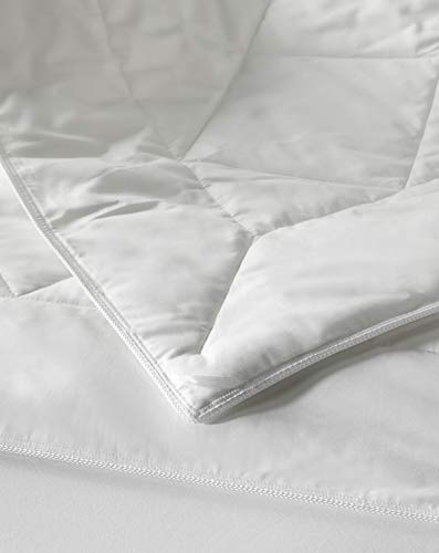 De Witte Lietaer Doodle Sommer-Bettdecke, Bezug und Füllung aus Baumwolle, weiß, 140 x 220 cm