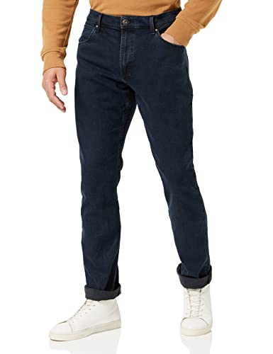 Wrangler Herren Authentic Regular Straight Jeans, Blau 097, W33/L34 (Herstellergröße Blue Black)