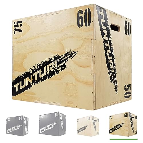 Tunturi Fitness-Box Plyo Boxaus Holz 50 x 60 x 75 cm Natur
