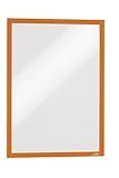 Durable Info-Rahmen Duraframe (A3, selbstklebend mit Magnetverschluss) 6 Stück, orange, 488309