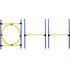 Dobar Agility-Sprungset 2x Hürden 1x Ring 2 x 100 cm