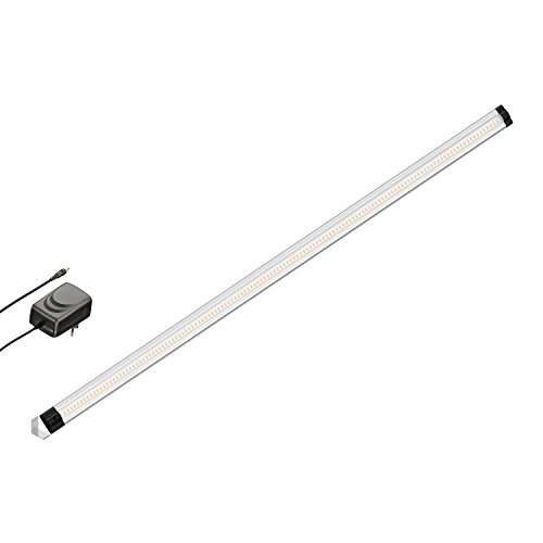 parlat LED Unterbau-Leuchte SIRIS, Eckmontage, flach, 90cm, 850lm, weiß