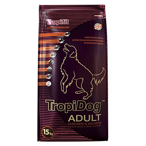 Tropical Super Premium Hundefutter mit Huhn und Lachs, 1er Pack (1 x 15 kg)