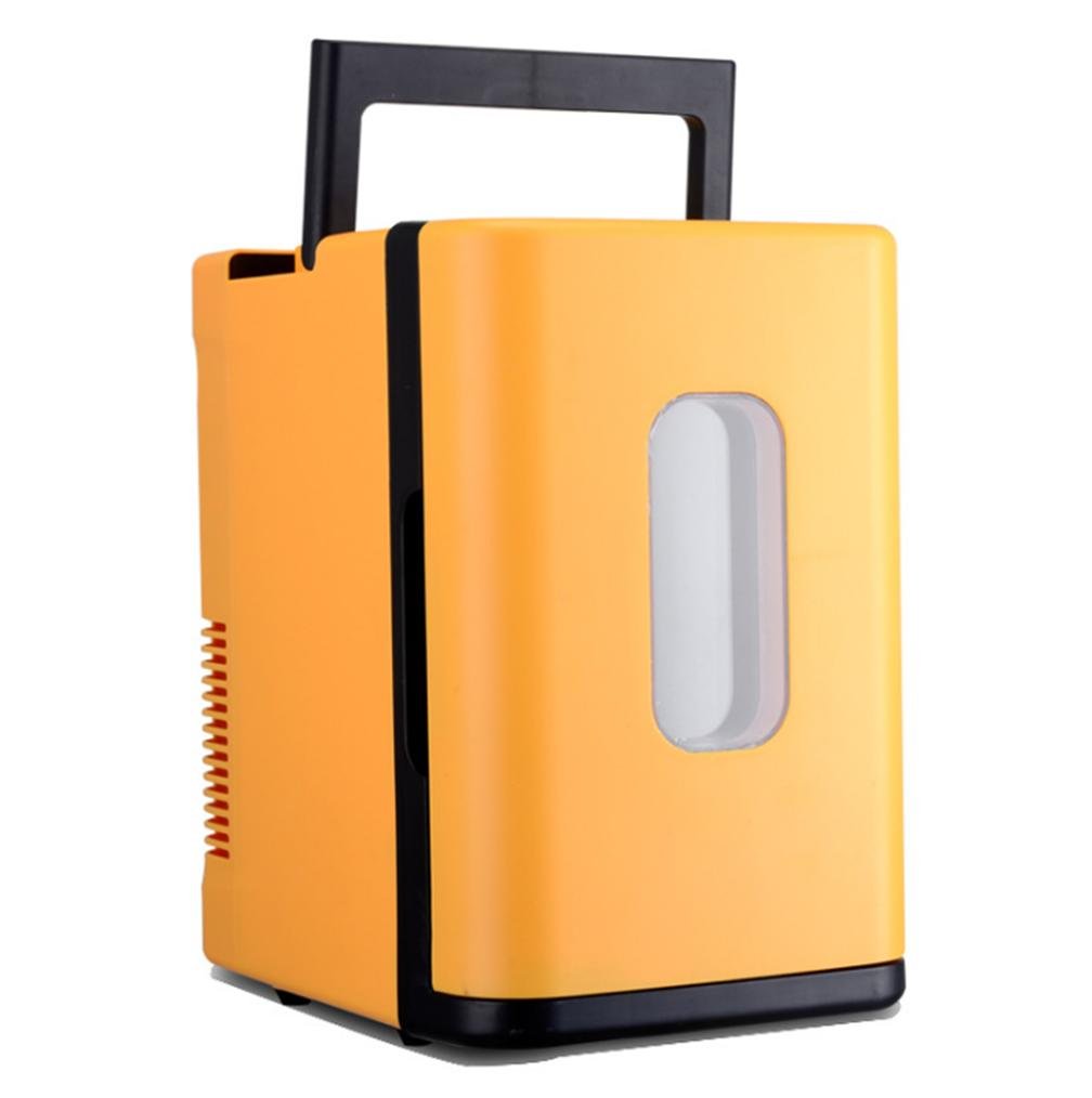 A Freezer HL 10L Car Home Portable Mini Kühlschrank, Yellow,yellow