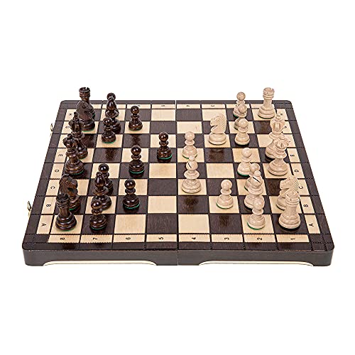 Square - Schach Schachspiel - Olympia - 35 x 35 cm - Schachfiguren & Schachbrett aus Holz