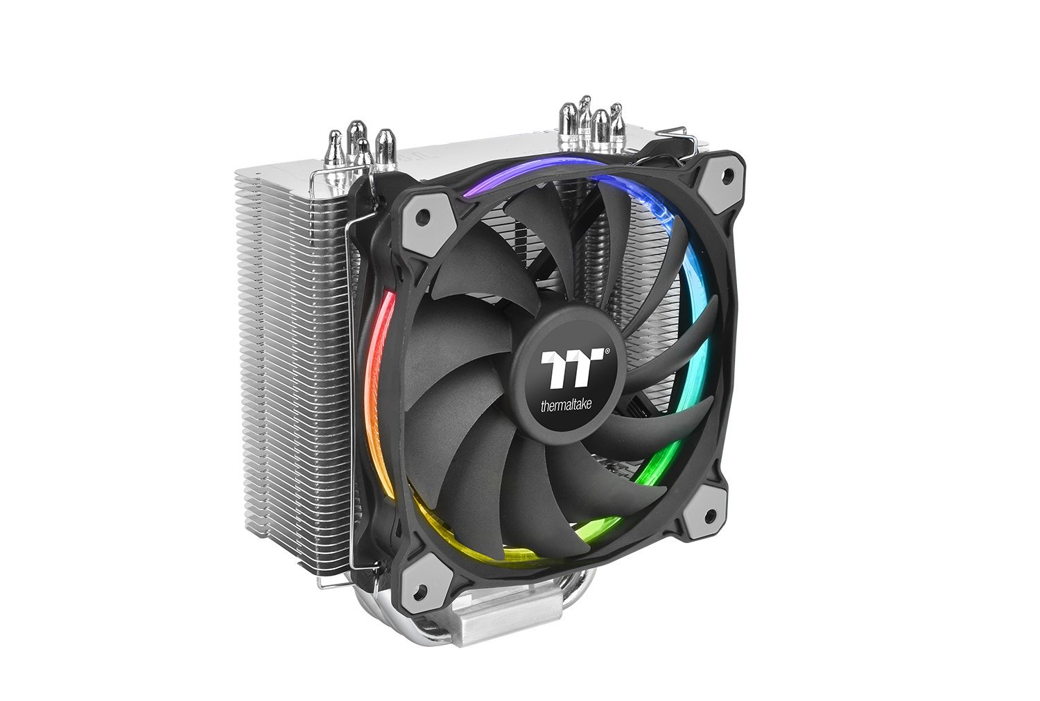Thermaltake Riing Silent 12 RGB Sync Edition CPU-Kühler (kompatibel mit ASUS, Gigabyte, MSI, Asrock und Biostar)