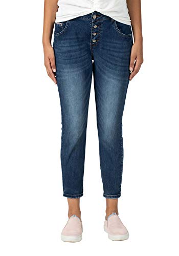 Timezone Damen Regular Jillytz Cropped Slim Jeans, Blau (Skylight Blue wash 3336), W26 (Herstellergröße:26)