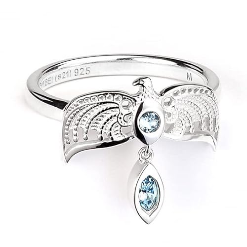 Offizieller Harry Potter Sterling-Silber Diadem Ring Größe S, S, S, Kristall, Small, Sterling Silber, Kristall