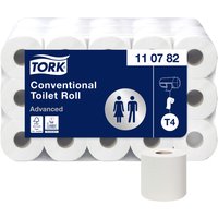 Tork 110782 Kleinrollen Toilettenpapier Premium Qualität für T4 Kleinrollensysteme / 3-lagiges WC-Papier und reißfest, Weiß (30-er pack)