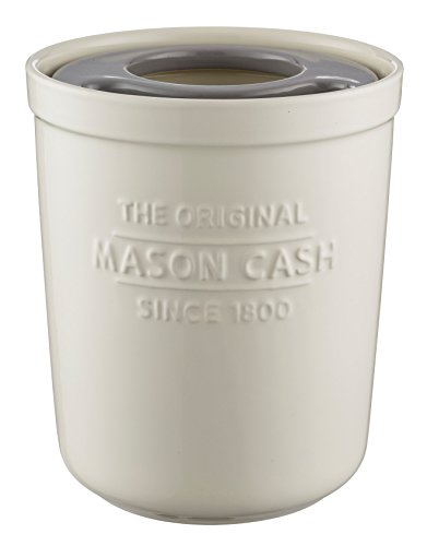 Mason Cash Innovative Küchenhelfer Topf und Untersetzer, Keramik, aus/weiß, 16 x 16 x 20 cm