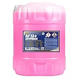 MANNOL Kühlerfrostschutz AF12+ - 1x20 Liter rosa bis -40°C für G12+ Frostschutz