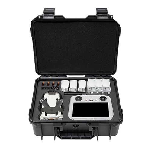 ZJRXM Tragetasche für DJI Mini 4 Pro Zubehör, Tragbare Reisetasche Hardshell Koffer für DJI Mini 4 Pro Drone und Zubehör, Passt für DJI RC 2/RC-N2