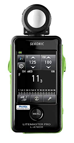 Sekonic L-478DR-PX LiteMaster Pro für Phottix L-478DR-PX, Armband und Hülle inklusive, Touchscreen-Lichtmesser für Umgebungs- und Blitzlichtlesungen, für Fotografen und Filmemacher