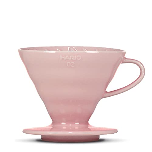 Kaffeefilter/Handfilter V60 aus Porzellan Größe 02 Pink von HARIO