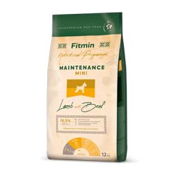 Fitmin Mini Maintenance Lamb with Beef | Hundetrockenfutter | Futter mit Lamm und Rindfleisch | 81% tierischen Rohstoffen | Futter für Erwachsene Hunde Kleiner Rassen | 12kg oder 2.5kg (12000)