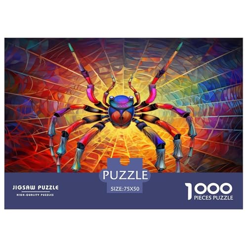 Colorful Spiders 1000 Teile Puzzles Für Erwachsene Lernspiel Wohnkultur Family Challenging Games Geburtstag Stress Relief 1000pcs (75x50cm)