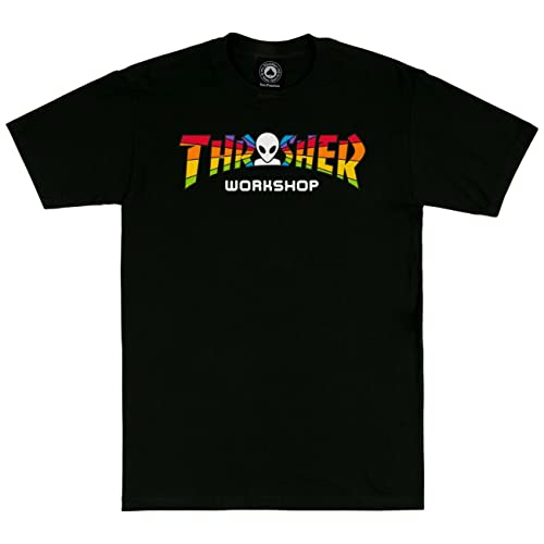 Thrasher Herren T-Shirt x Alien Workshop Spectrum, Größe:M, Farben:Black