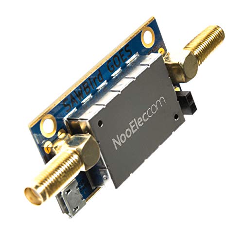 Nooelec SAWbird GOES Barebones - Premium-Dual-Low-Noise-Verstärker (LNA) & Saw-Filtermodul für NOAA-Anwendungen (GOES/LRIT/HRIT/HPRT). 1688MHz Mittenfrequenz