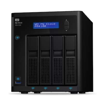 WD 72 TB My Cloud Pro PR4100 Pro Serie 4-Bay Network Attached Storage - NAS - WDBNFA0400KBK-EESN