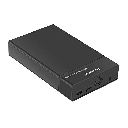 tccmebius tcc-s863 USB 3.0 zu SATA externe Hard Drive Disk Gehäuse Fall für 2,5/8,9 cm SATA I/II/III Festplatte und SSD (Maximale Unterstützung (8 TB), unterstützt UASP, werkzeuglose Montage