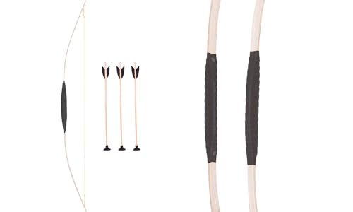 Kinder-Bogen 120 cm, Pfeil und Bogen set inkl. 3 passender Pfeile, aus hochwertigem Esche-Holz, geeignet für Kinder ab 6 Jahren