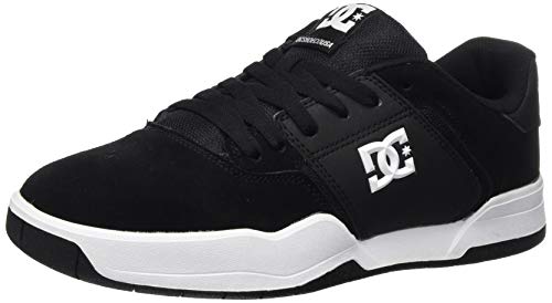 DC Shoes Herren Central Skateboardschuhe, Schwarz (Black/White BKW), 44 EU