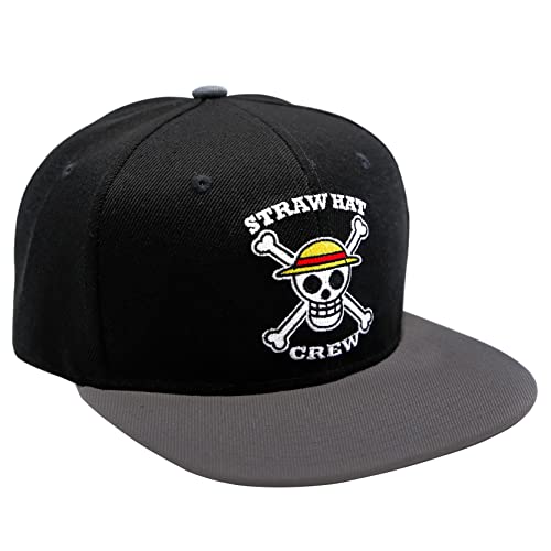 ABYstyle Herren Snapback Cap, schwarz/grau, Einheitsgröße