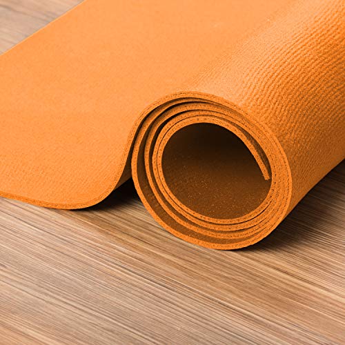 XXL Yogamatte in verschiedenen Farben + Größen, schadstofffreie Yogamatte in orange, besonders groß und breit, OEKO-Tex 100 zertifiziert und rutschfest