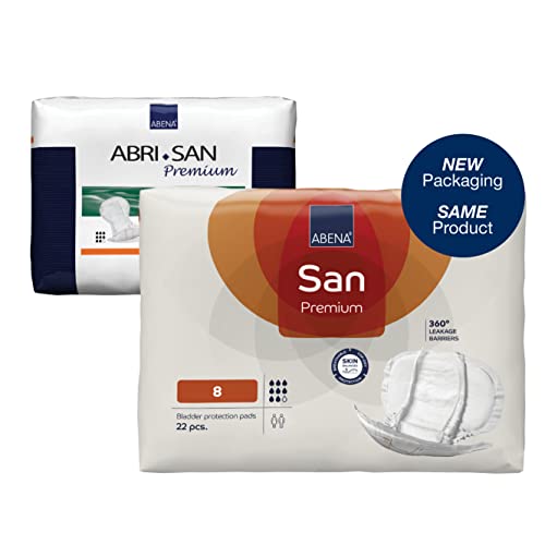 Abena San Premium Inkontinenz-Pad, Größe 8, 2500 ml, Saugfähigkeit, 21 Stück