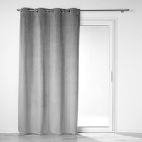 Douceur d'Interieur Ösenvorhang, Grau, 135 x 260 cm