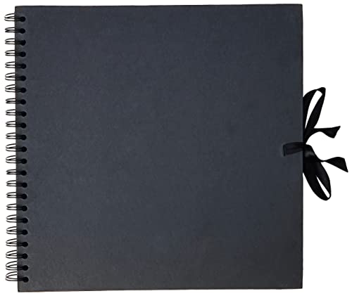 Artemio Scrapbooking-Album, 30 x 30 cm, Spiralbindung, Schwarz