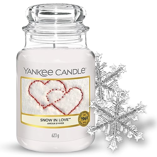 Yankee Candle Duftkerze im großen Jar, Snow in Love, Brenndauer bis zu 150 Stunden