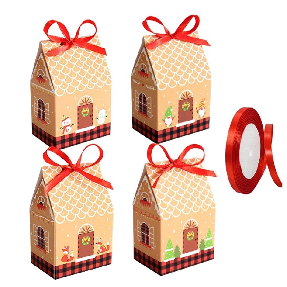 KJ-KUIJHFF Mehrfarbig, 24 Stück, niedliche Cartoon-Geschenke, Hochzeit, Obst, Süßigkeiten, Weihnachten, Papier, Geschenkboxen, kleine Geschenkboxen für Gastgeschenke, kleine Geschenkboxen mit Deckel, klein