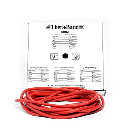 Thera-Band Tubing 7,50 m, mittel/rot