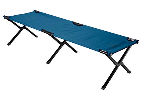 Grand Canyon Topaz Camping Bed M - Faltbares Camping-Bett aus Aluminium - Klappbares Outdoor Feldbett - Dark Blue (blau)