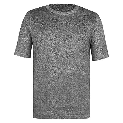 Schutzkleidung, Stufe 5 Schutz T-Shirt Schnittschutz Anti Slash Stab Kurzarm-Sicherheitsoberteil mit Rundhalsausschnitt(XL)
